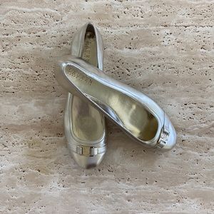 Lauren Ralph Lauren Gold Metallic Ballet Flats